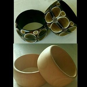 4 Wooden Bangles